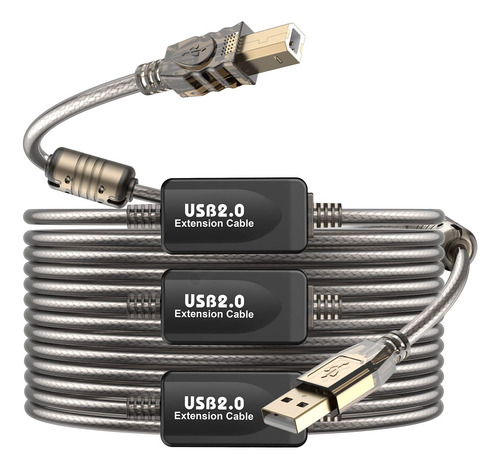 Cable Impresora Largo Usb 2.0 Macho Escaner Alta Velocidad