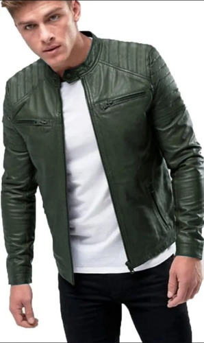 Chompa Para Hombre En Cuerotex 5 Colores Chaqueta Cuero Sint