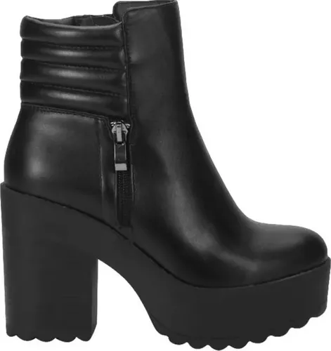 Botas con tacon grueso y plataforma hot sale