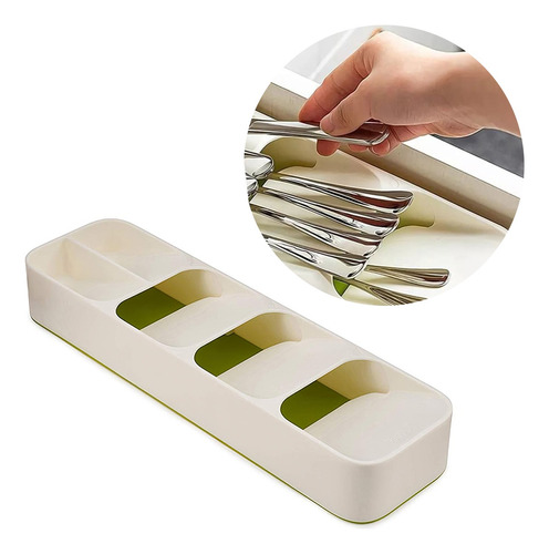 Organizador De Cubiertos Para Cajón 5 Compartimentos Cocina