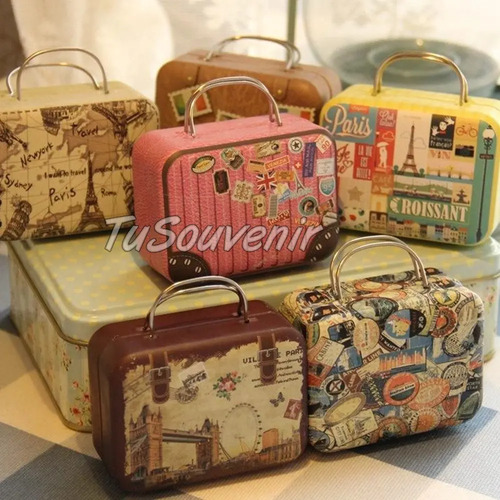 10 Alajeros Pastilleros Mini Valija Souvenir 15 Años Bodas | Envío gratis
