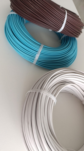 Cable Vaina Chata 2x0,75 Normalizado Iram 50 Mts Conducable Blanco