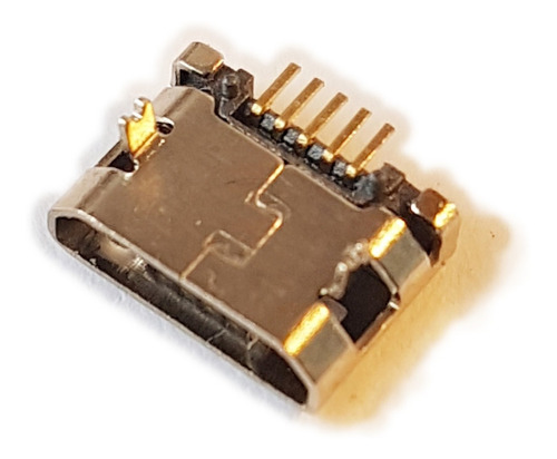 Conector Ficha Micro Usb Hembra 5 Pin Aps-ue-003 10 Unidades