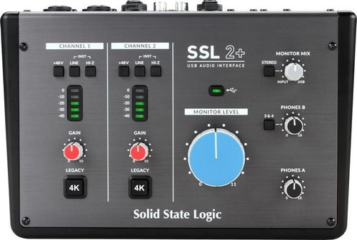Interfaz De Audio Usb Solid Stage Logic Ssl2+ Placa Con Midi