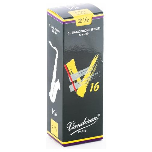 Sr7225 Tenor Sax V16 Reeds Strength 2.5; Box Of 5, Blac...