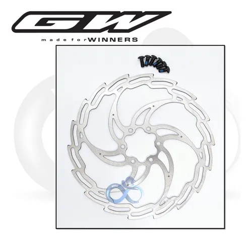 Disco Rotor Gw Freno Bicicleta 6 Tornillo 180mm Super Ligero