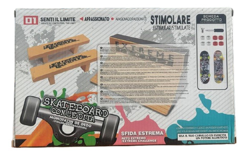 Skate Park Fingerboard Set Mini Juego Para Dedos 2 Patineta