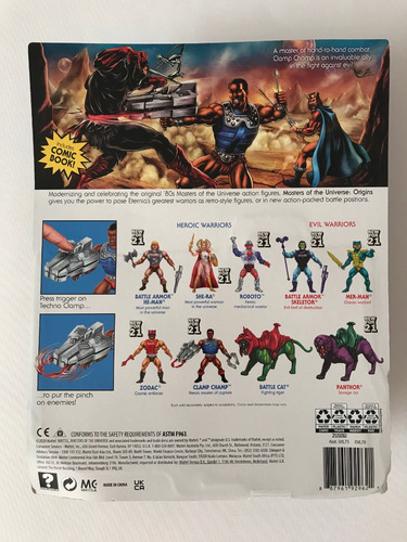 Clamp Champ Retro Play Motu Origins Heman Version Usa Mattel (Usado)