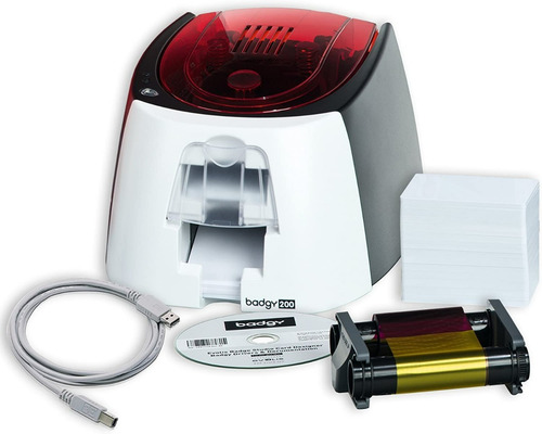 Imagen 2 de 3 de Impresora De Credenciales Y Tarjetas Pvc Badgy 200 By Evolis