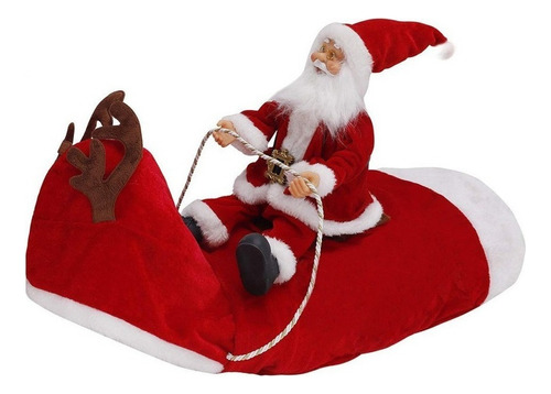 Santa Claus Riding Outfit Pet Clothes Fs7