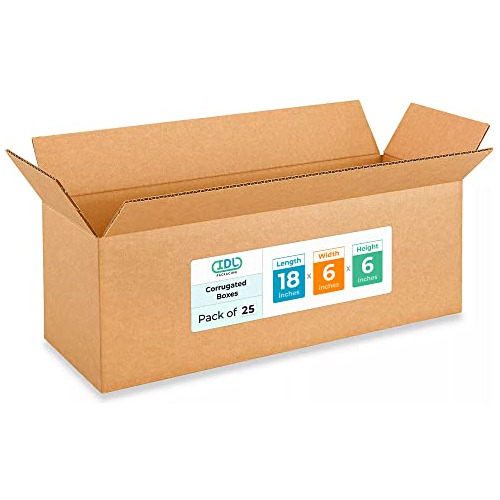 Cajas De Envío Corrugadas Largas 18 L X 6 W X 6 H (paq...