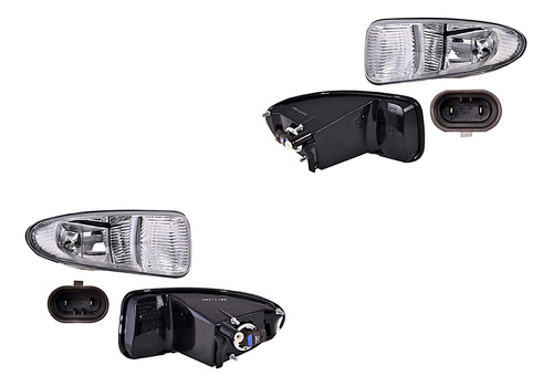 Par Juego Faros Niebla Chrysler Town Country 2001 - 2004 Rxc