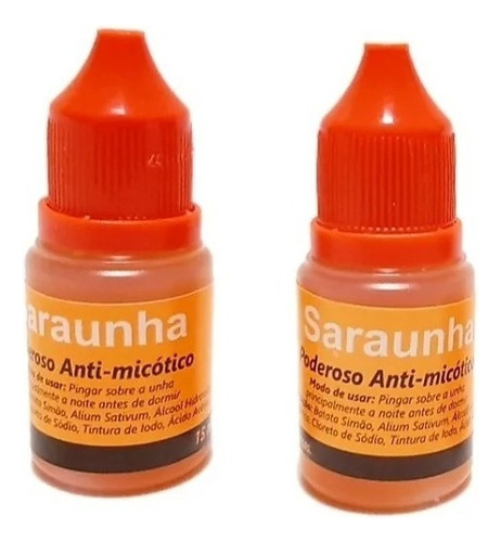 Poderoso Contra Micose De Unha Saraunha Antimicótico Natural Cor Laranja