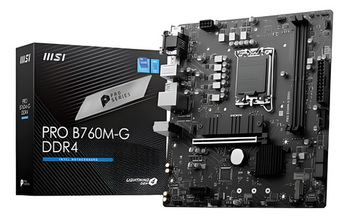 Tarjeta Madre Msi Micro-atx Pro B760m-g Ddr4 1700 64gb Ddr4