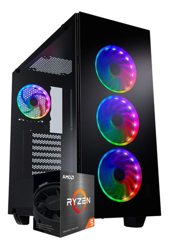 Pc Gamer Pro Ryzen 5 6 Nucleos 16gb 240ssd+1tb Video Radeon