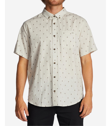 Camisa Billabong All Day Jacquard Beige