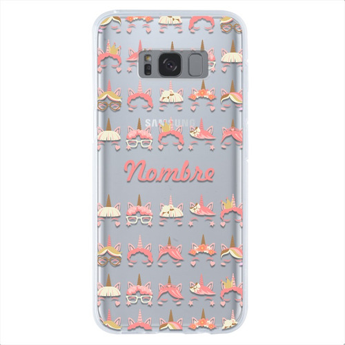 Funda Para Samsung Galaxy Unicornio Personalizada Nombre