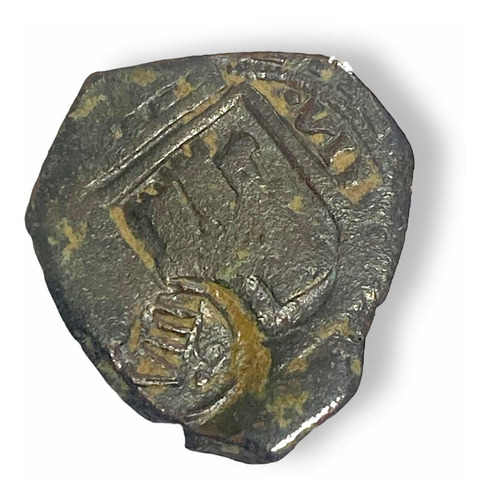 Wow Moneda De Cobre 8 Maravedis Resello Años 1600s - 1700s (Usado)