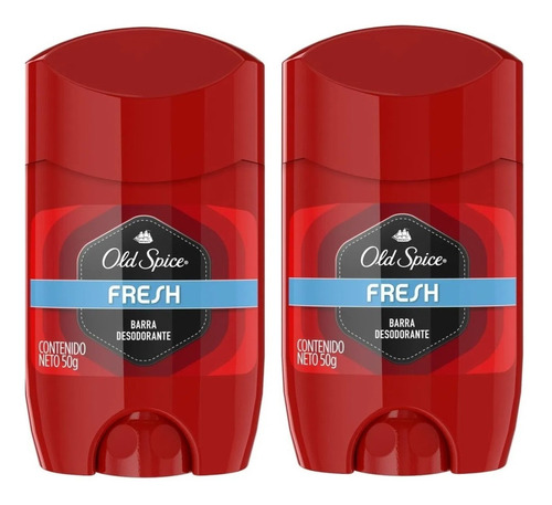 Pack X 2u Desodorante En Barra Fresh Old Spice 50g