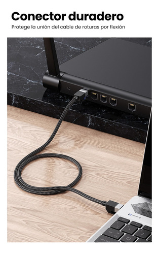 Ugreen 30795 Cable Ethernet Cobre Cat8 De 10m Negro Nw153