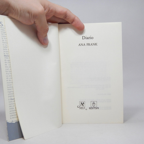 Diario Ana Frank Editor Proyectos Editoriales 1988 Ee5