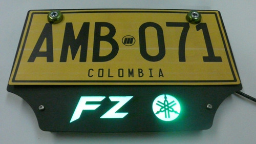 Portaplaca Led De Lujo Para Motocicletas Yamaha Fz