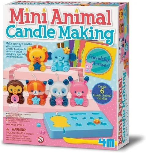 Kit Fabrica De Velas En Forma De Mini Animalitos Con Moldes