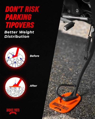 Soporte De Motocicleta Universal Naranja Para Harley Davidso Color
