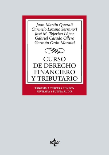 Libro Curso De Derecho Financiero Y Tributario