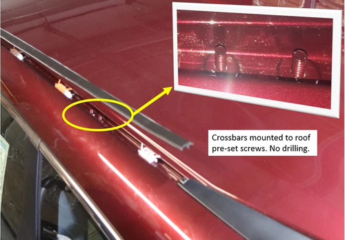 Barras De Techo De Aluminio Antirrobo Honda Crv 2012-2025