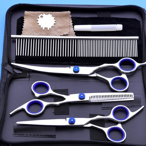6/7 Inch Pet Grooming Scissors Set Animal Hair Tools N