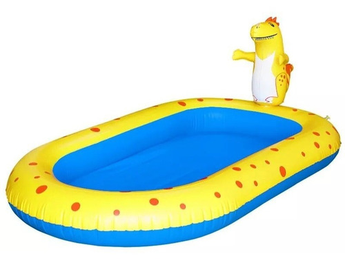 Piscina Inflable 170x103x65cm Dinosaurio Lanza Chorro Agua