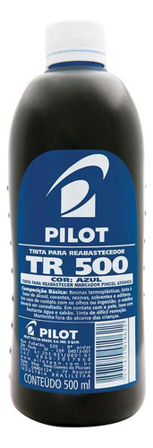 Tinta Marcador Permanente Reabastecedor 500ml Azul