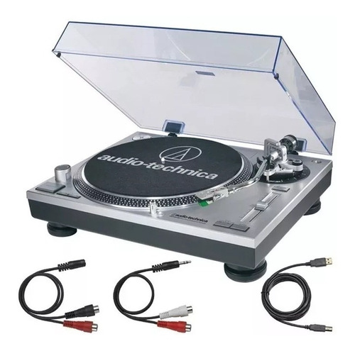 Tornamesa At-lp120 Usb, Color Silver, Audiotechnica