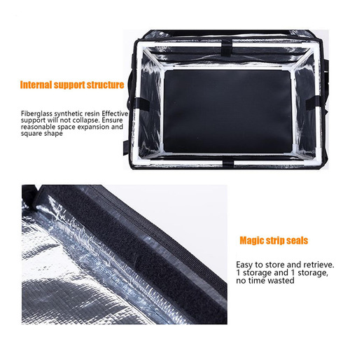 Bolsa Térmica Grande Bolsa De Comida Impermeable Con Aislami