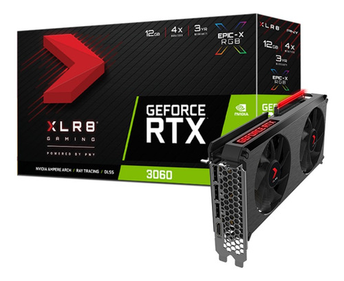 Imagen 3 de 10 de Placa De Video Pny Xlr8 Rtx 3060 12g Revel Epic-x Rgb Nvidia