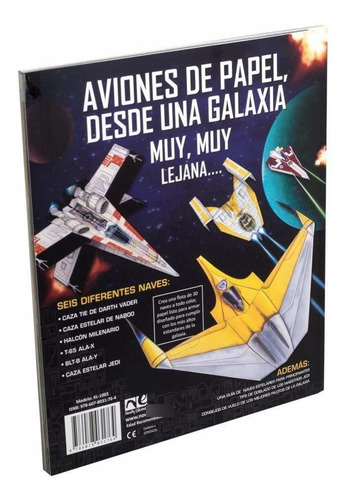 Star Wars -aviones De Papel-crea 30 Cazas Estelares De Papel
