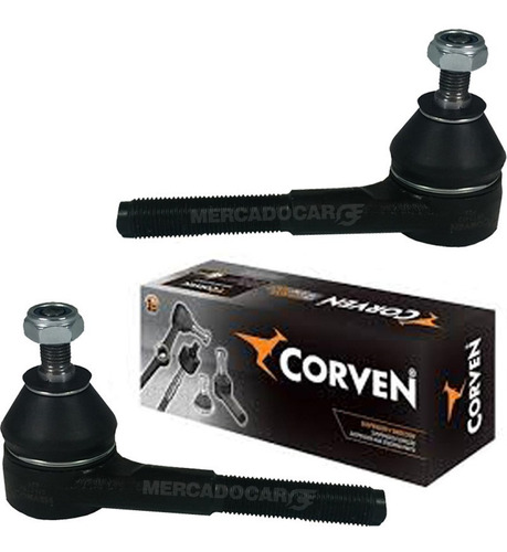 Kit 2 Extremos Direccion P/ Peugeot 106 1993 - Corven