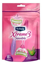 Comprar Rastrillos Desechables Schick Xtreme3 Sensible 8 Rastrillos