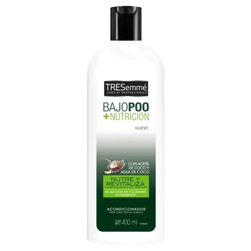 Tresemme Bajo Poo+ Nutrición Acondicionador 400 Ml