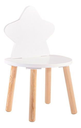 Silla De Estrella Para Niñas Y Niños Duduk Color de la estructura de la silla Blanco
