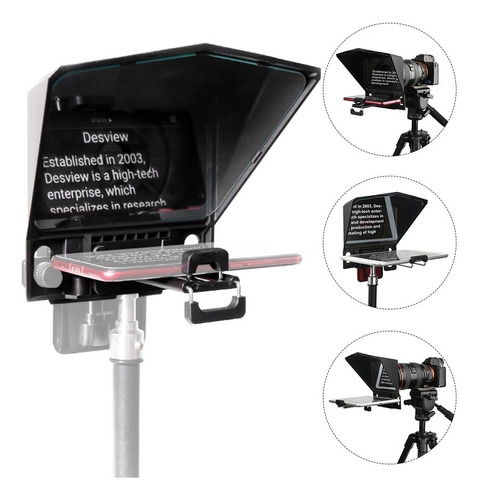 Teleprompter Portátil Smartphone T2 Visor Hd Para Dslr E Mir