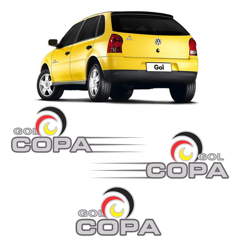 Kit Adesivos Gol Copa 2006 Lateral/traseiro Modelo Original