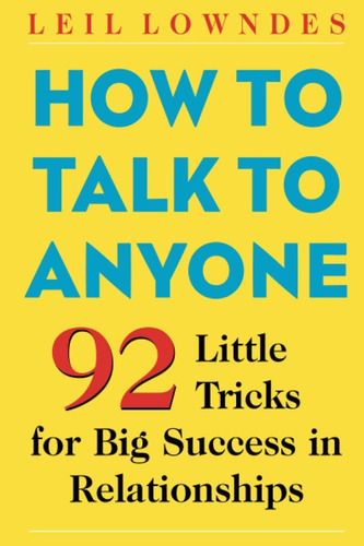 Libro How To Talk To Anyone 92 Little Tricks 