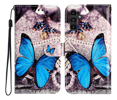 Capa De Telefone Flip Para Samsung Galaxy S23 Fe Pu Leather