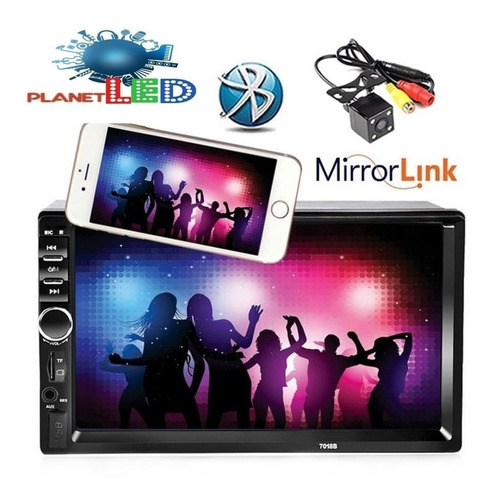 Radio Pantalla Doble Din Mp5 Video Usb Sd Bluetooh Hd 7