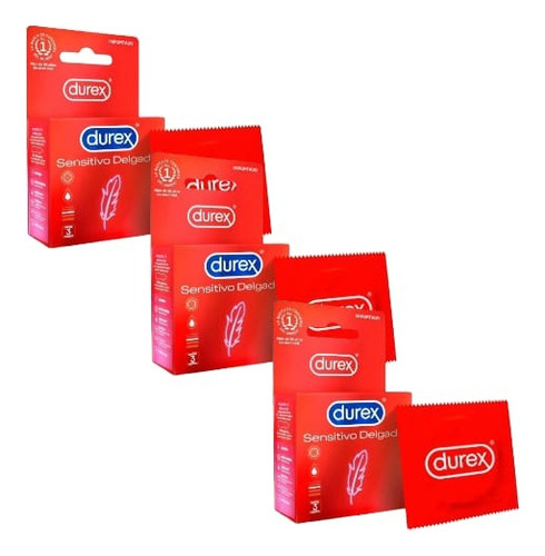 Durex Sensitivo Delgado Pack 9 Preservativos-condones