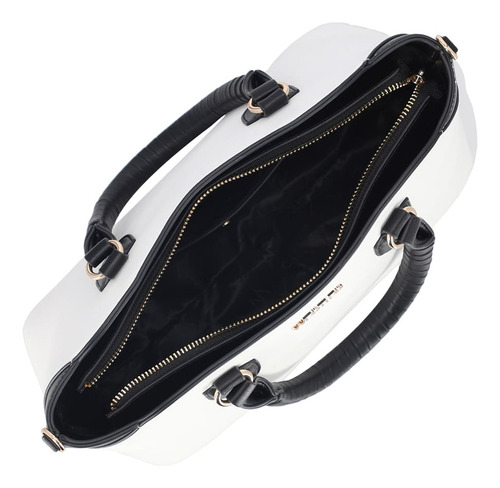 Bolso Satchel Para Mujer Westies Negro Blanco Hbchiprewe Color Negro/Blanco