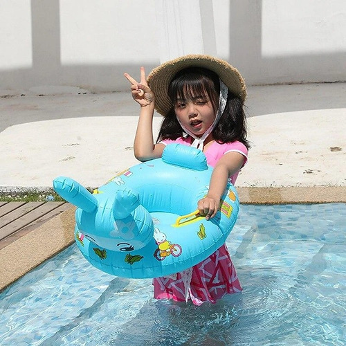 Salvavidas Conejo Flotador Inflable Andadera De Bebes 65 Cm