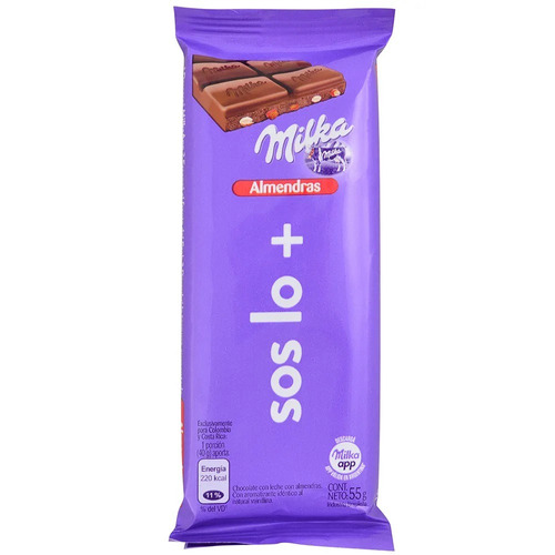 Milka 55gr Almendras